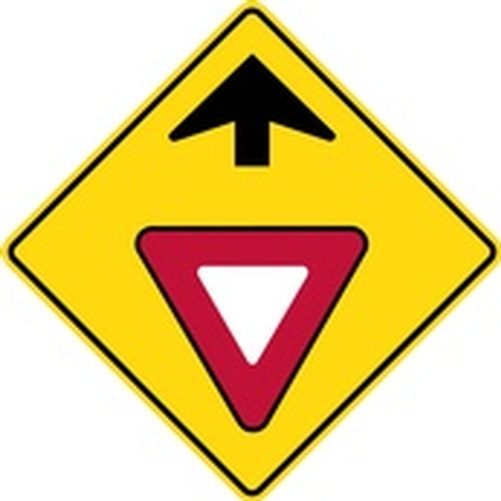 Buy WB-1A Yield Ahead Sign | Traffic Control Signs | B.M.R. Mfg. Inc.